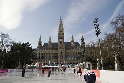 Eistraum vor dem Rathaus